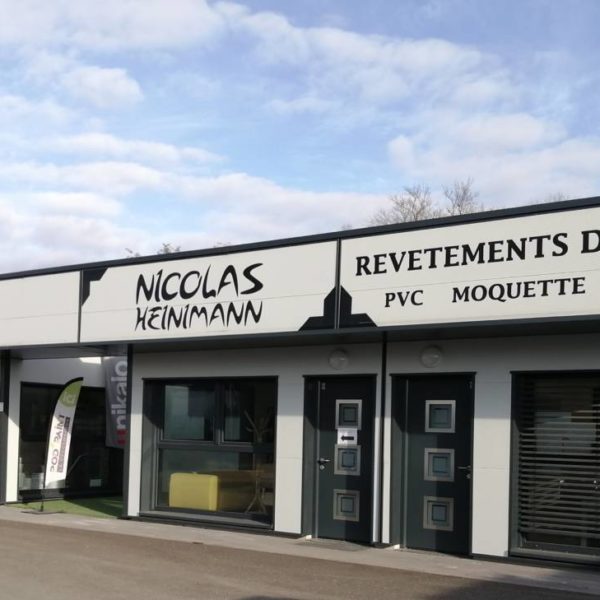 PHOTO ENSEIGNE REDUITE 600X600 | Nicolas Heinimann Showroom de Nicolas HEINIMANN, Entrepreneur d’Alsace spécialisé dans le revêtement de sol Guebwiller 0